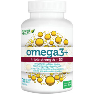 Genuine Health Omega3+ Triple Strength + D3