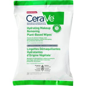 CeraVe Hydrating Makeup Removing Plant-Based 25 Wipes