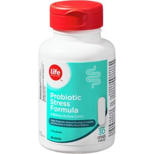 Life Brand Probiotic Stress Formula 3 Billion Active Cells 30 Capsules