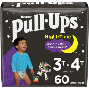 Pull-Ups Boys' Night-Time Potty Training Pants, 3T-4T, 60 Ct