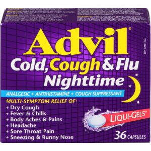 Advil Cold, Cough & Flu Nighttime Liqui-Gels - 36 Capsules
