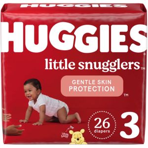 Huggies Little Snugglers Diapers, Size 3 - 26 Count
