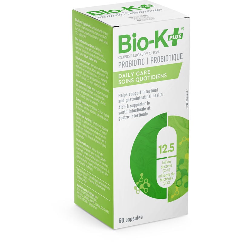 Bio-K Daily Care 12.5 Billion Probiotic - 60 Capsules