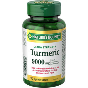 Natures Bounty Ultra Strength Vegetarian Turmeric 9,000 mg 30 Count