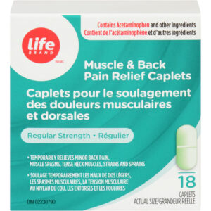 Life Brand LB Muscle and Back Relief Caplets