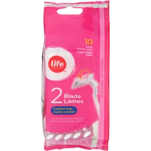 Life Brand Women's Comfort Grip Disposable Razors - Pack of 10