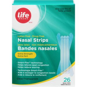 Life Brand Nasal Strips Clear Extra Strength 26 Count