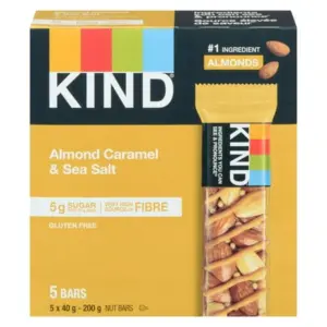 KIND Almond Caramel & Sea Salt Bars, 5 Pack 200g