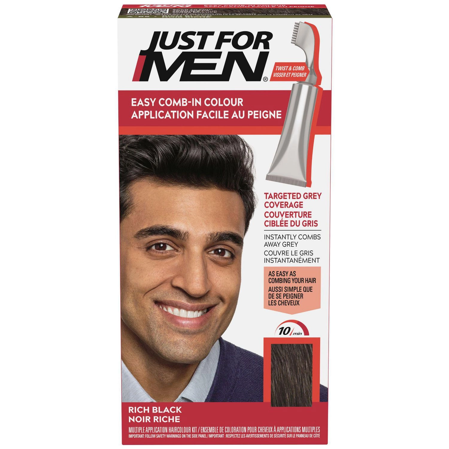 Just For Men Easy Comb-In Colour Rich Black A-65