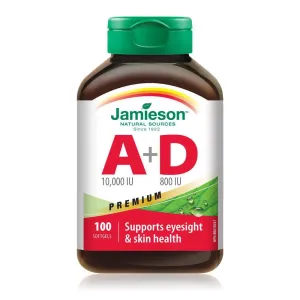 Jamieson Vitamin A 10,000 IU Plus Vitamin D3 800 IU Premium Softgels