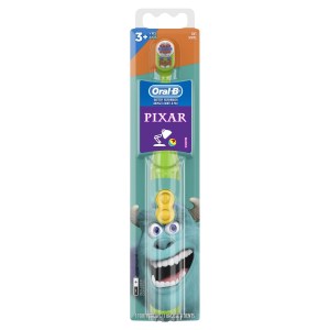 Kid's Battery Toothbrush featuring PIXAR favorites, Soft Bristles, for Kids 3+