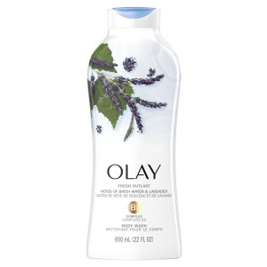 Olay Fresh Outlast Body Wash, Birch Water & Lavender 650 mL