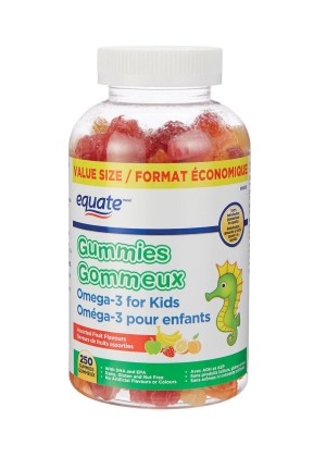 Equate Omega-3 for Kids Gummies, Value Size