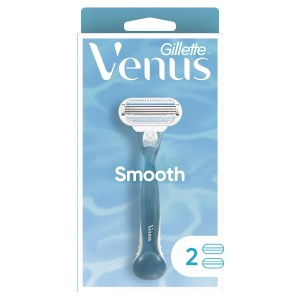 Gillette Venus Smooth Women's Razor Handle + 2 Blade Refills