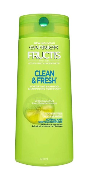Garnier Fructis Clean & Fresh Shampoo, 650 mL 650ml