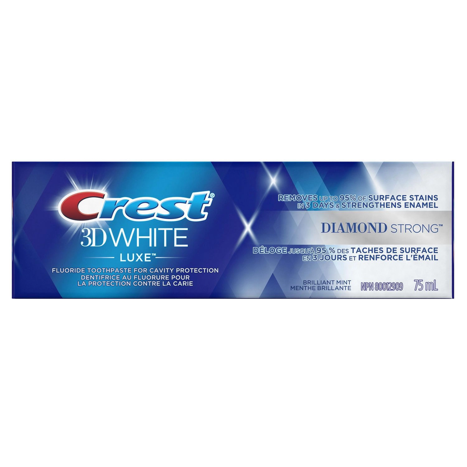 Crest 3D White Luxe Diamond Strong Toothpaste 75 mL
