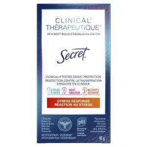 Secret Clinical Strength Soft Solid Antiperspirant and Deodorant 45 g