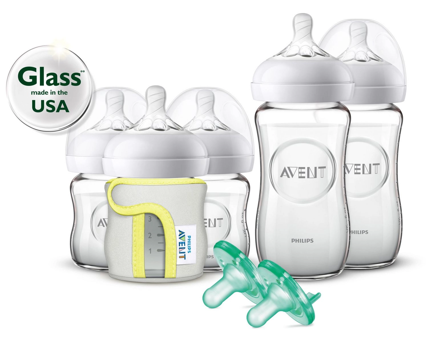 Philips Avent Newborn Glass Bottle Starter Set - Natural