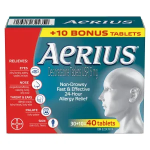 Aerius® 30+10 Tablets 40 tablets