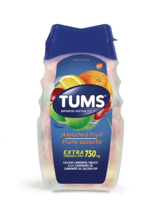 Tums Extra Strength 750 mg Antacid for Heartburn Relief 750mg