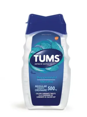 Tums Regular Strength 500mg Antacid for Heartburn Relief 500mg