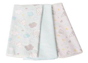 Disney Dumbo 3 Pack Receiving Blankets