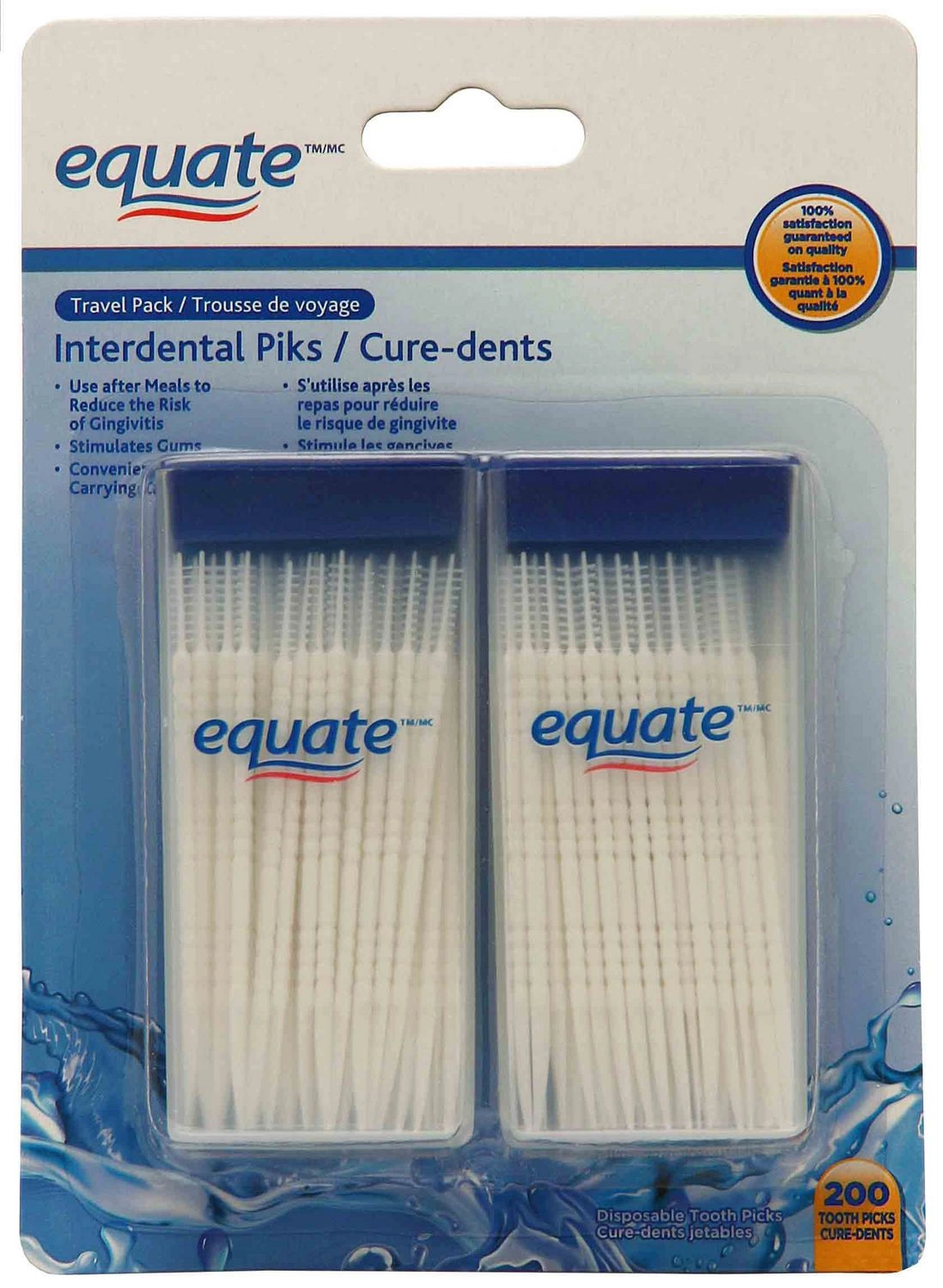 Equate Interdental Piks Travel Pack