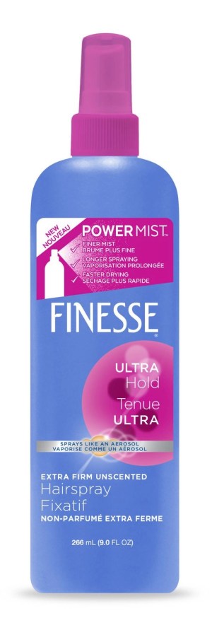 Finesse Extra Firm Unscented Power Mist Hairspray 266 mL