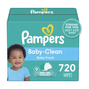 Pampers Baby Wipes Baby Fresh Scented 9X Pop-Top Packs
