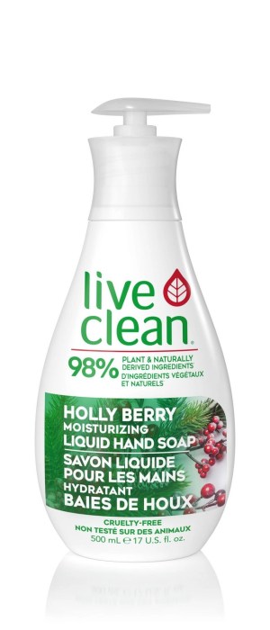 Live Clean Holly Berry Moisturizing Liquid Hand Soap 500 mL