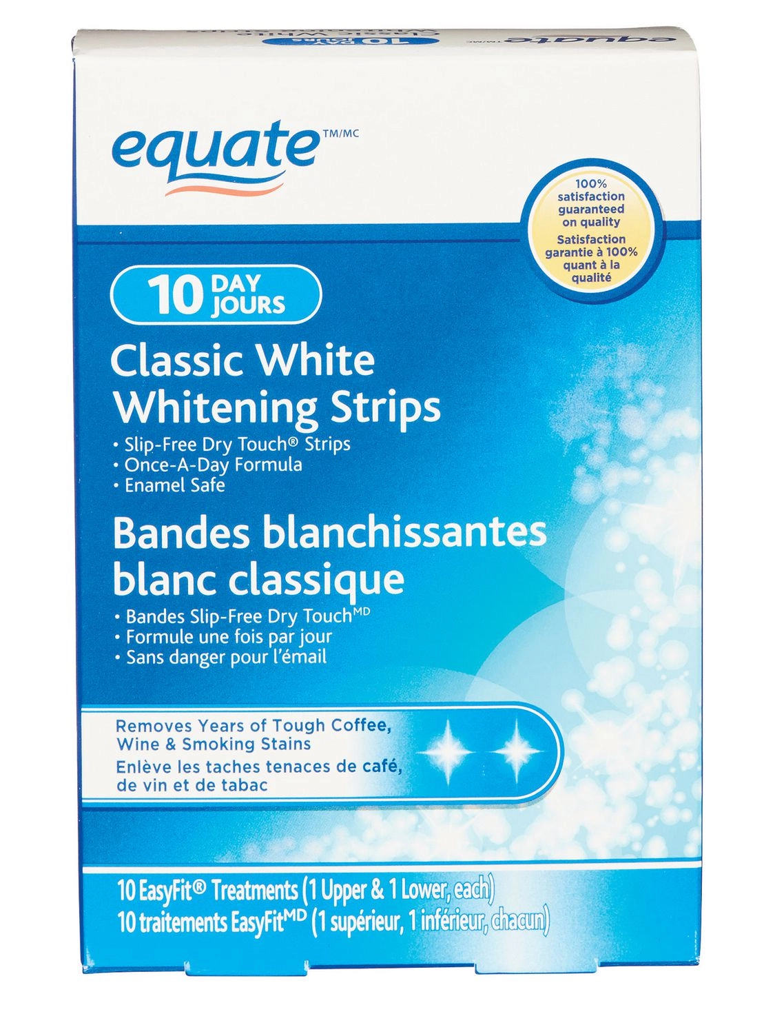 Equate Classic White Whitening Strips 1 L