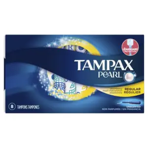 Tampax Pearl Regular Plastic Tampons, Unscented