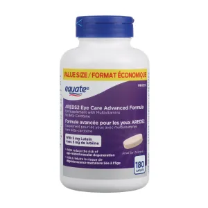 Equate AREDS2 Eye Care Advanced Formula 180 caplets