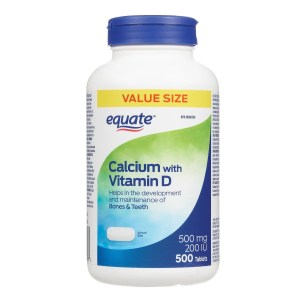 Equate Calcium with Vitamin D 500mg 200 IU 500 Tablets