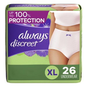 Always Discreet Incontinence Underwear for Women, Maximum Classic Cut, Extra-Large