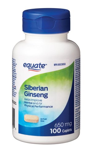 Equate Siberian Ginseng 650 mg 100 caplets