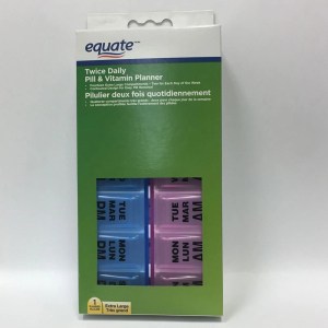 Equate Twice Daily Pill & Vitamin Planner