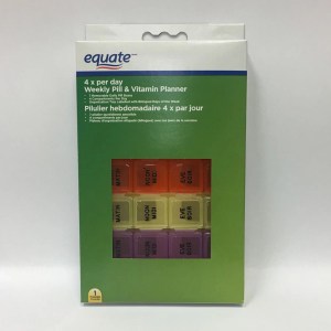 Equate Weekly Pill & Vitamin Planner