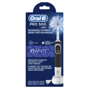 Oral-B Pro 500 3D White Electric Rechargeable Toothbrush