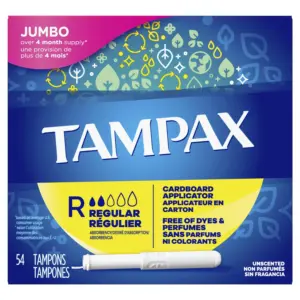 Tampax Cardboard Tampons Regular Absorbency