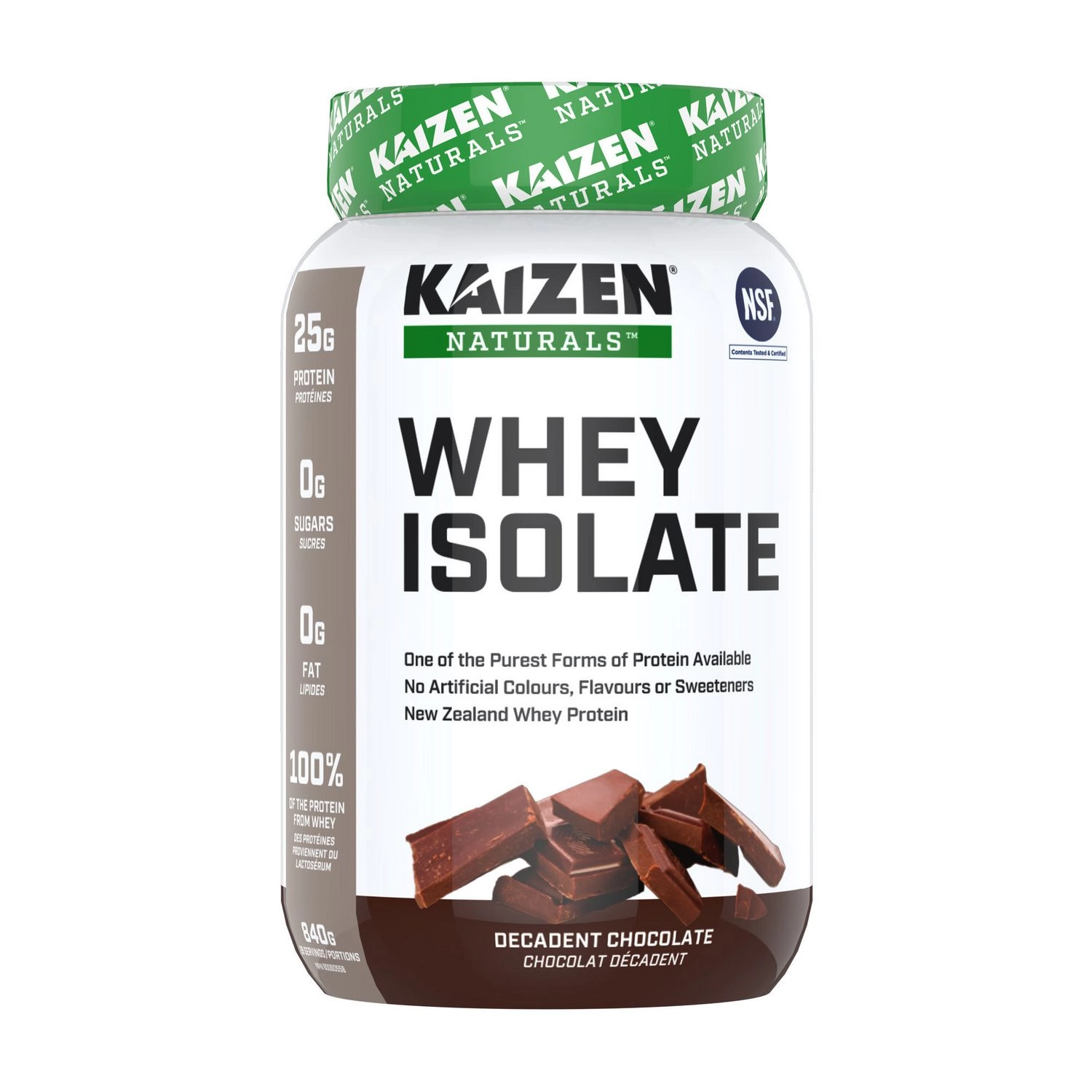 Kaizen Naturals Whey Isolate Decadent Chocolate 840G