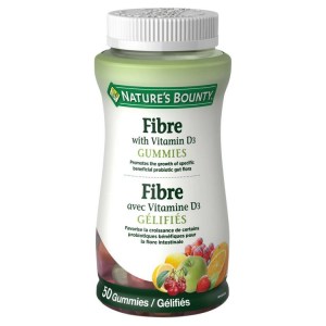 Nature's Bounty Fibre with Vitamin D3 Gummies 50 gummies