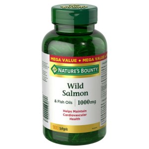 Nature's Bounty Wild Salmon & Fish Oils Mega Value 180 Softgels
