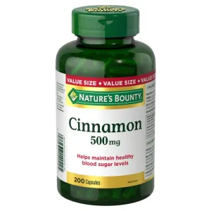 Nature's Bounty Cinnamon Value Size 200 Capsules