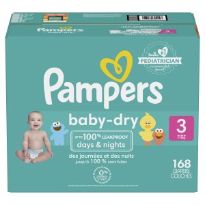 Pampers Baby Dry Diapers 168 Count