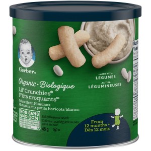 GERBER® Organic LIL' CRUNCHIES® White Bean Hummus 45 g 45 g