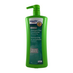 Equate Moisturizing 2in1 Shampoo Plus Conditioner, 1L 1L