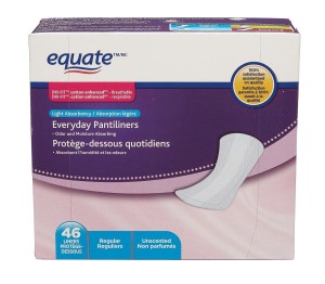 Equate Regular Everyday Pantiliners