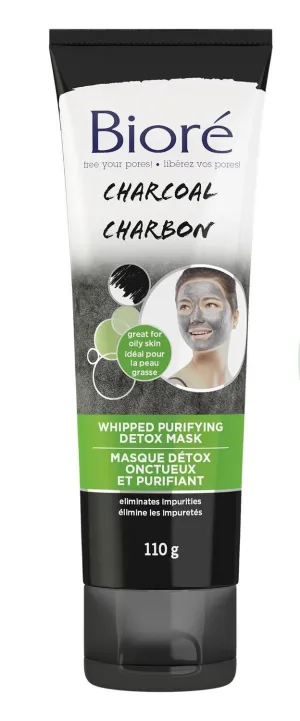 Bioré Charcoal Whipped Purifying Detox Mask, 110g 110 g