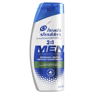 Head and Shoulders Refreshing Menthol 2-in-1 Anti-Dandruff Shampoo + Conditioner For Men 650 mL
